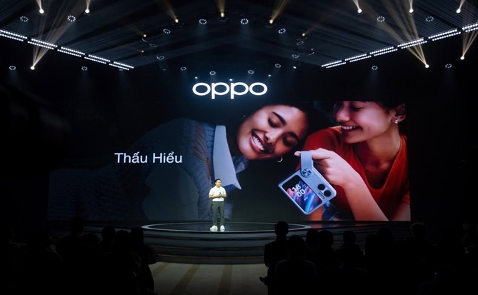 Hình ảnh trong buổi ra mắt sản phẩm OPPO gần đây