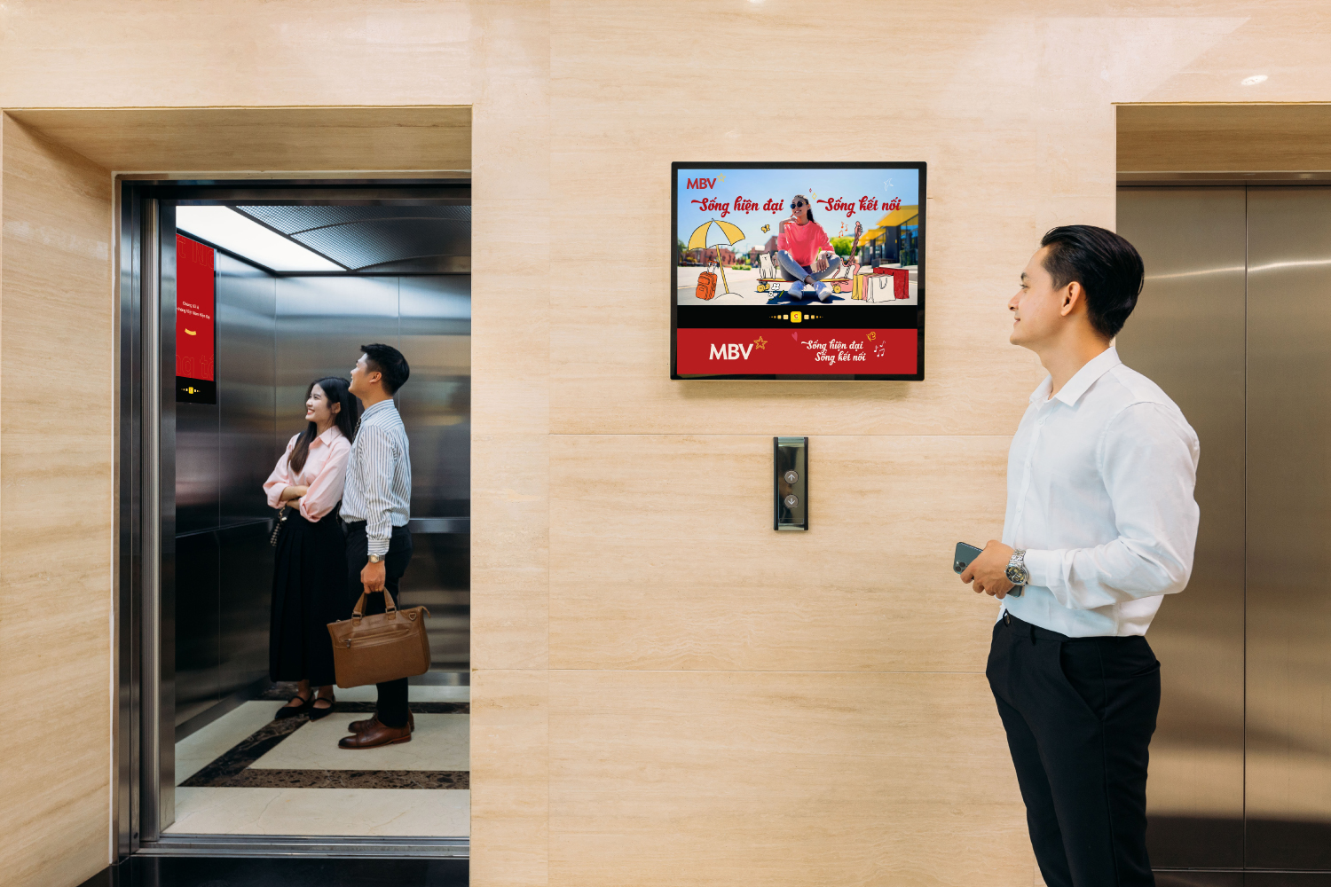 Màn hình Quảng cáo Chicilon Media luôn được đặt tại vị trí “Vàng” tại sảnh tòa nhà