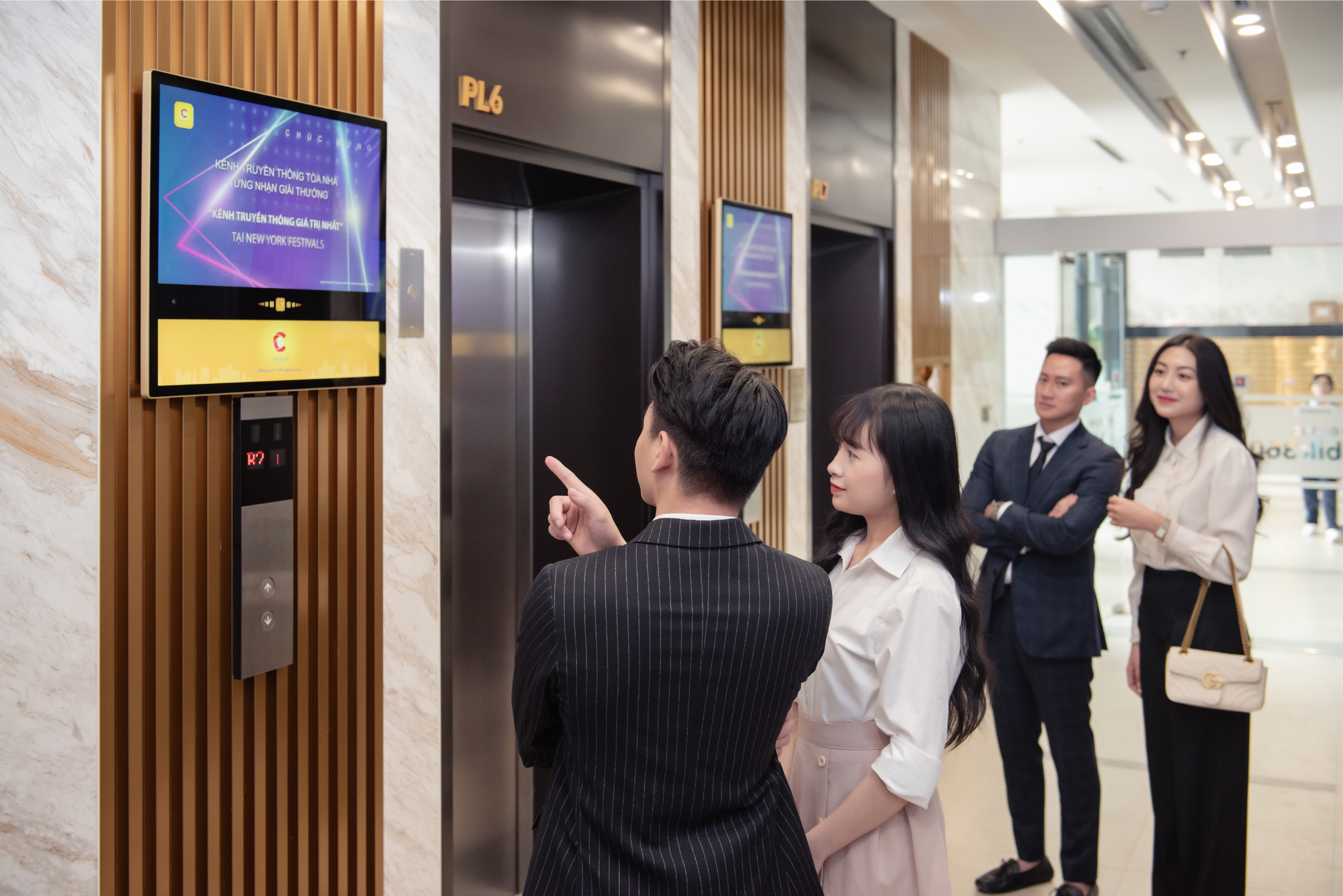 Truyền thông thang máy trở thành công cụ Marketing hàng đầu