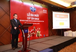 Ông Guo Zhi Feng phát biểu tại buổi họp báo